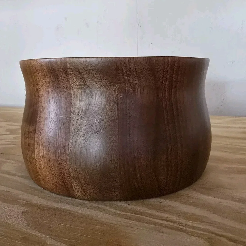 Vintage Walnut Bowl 7 in Wood Ware‎ Diversified Industries